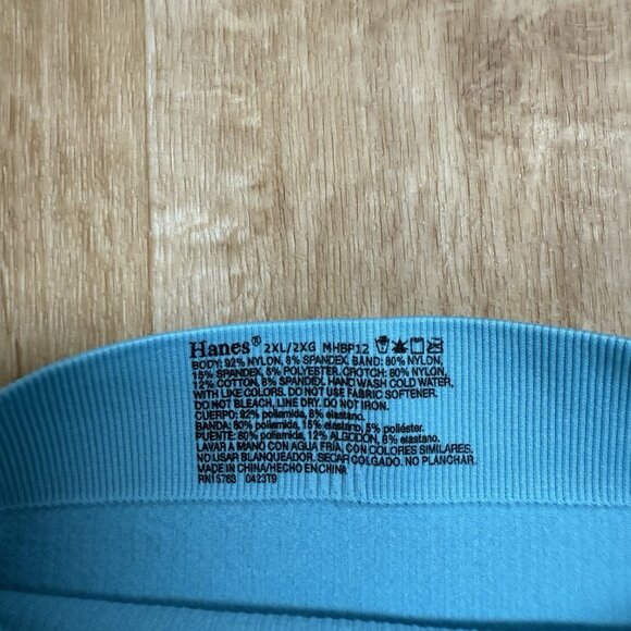 HANES UNDERWEAR 6 PACK MULTICOLOR BIKINI RIBBED STRETCH TAGLESS WOMENS 2XL NEW - Picture 5 of 5